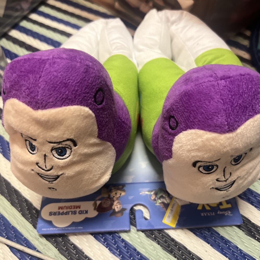 Kids' Toy Story Slippers - Buzz Lighter White M - Picture 6 of 6